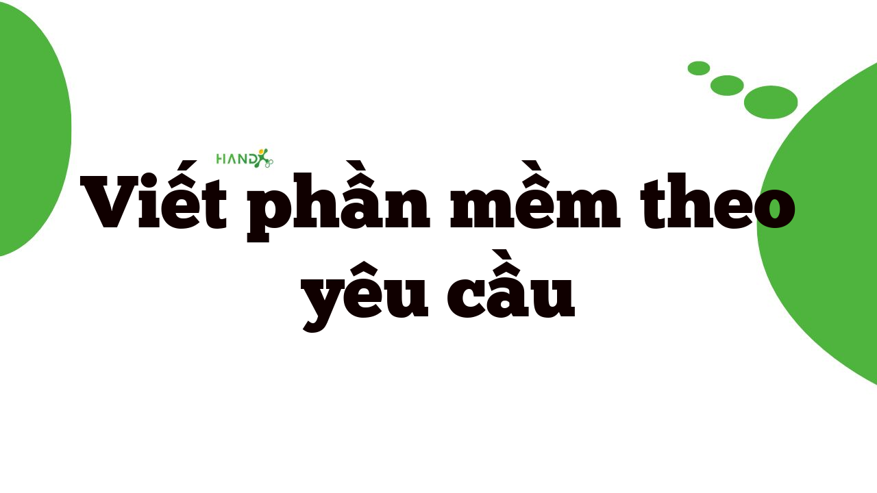 Viết Phần Mềm Theo Yêu Cầu